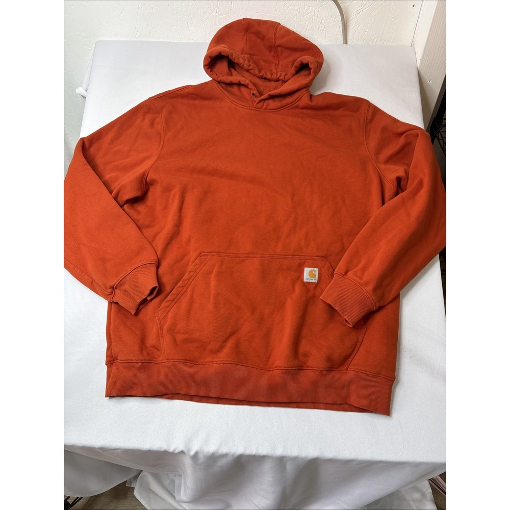 Carhartt Rain Defender Loose Fit Mens 2XL Orange Original Fit Pullover